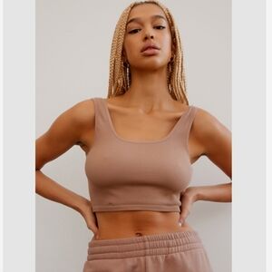 2/$12. Ardene Ribbed Cropped Seamless Tank Tops, Size S.